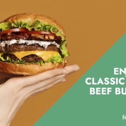 Enjoy a Classic Juicy Beef Burger at Home